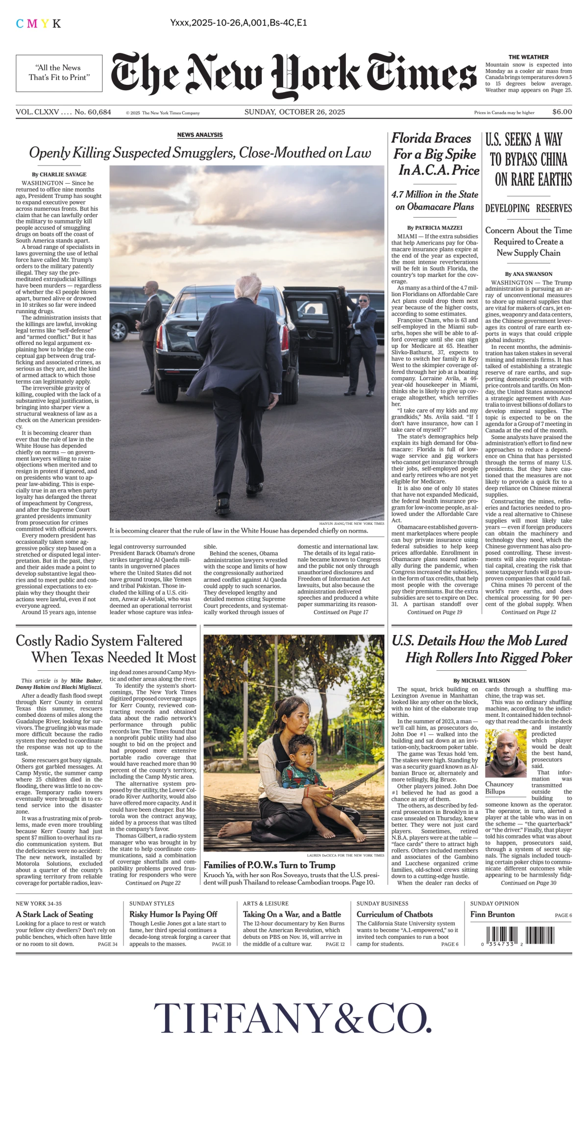 Portada de The New York Times (national)