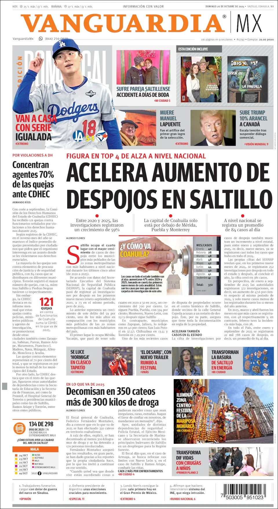 Portada de Vanguardia