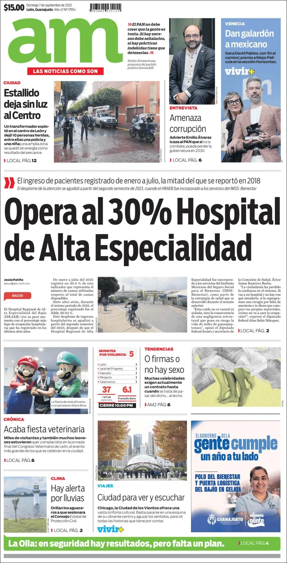 Portada de Am Corredor Industrial del domingo, 7 de septiembre de 2025