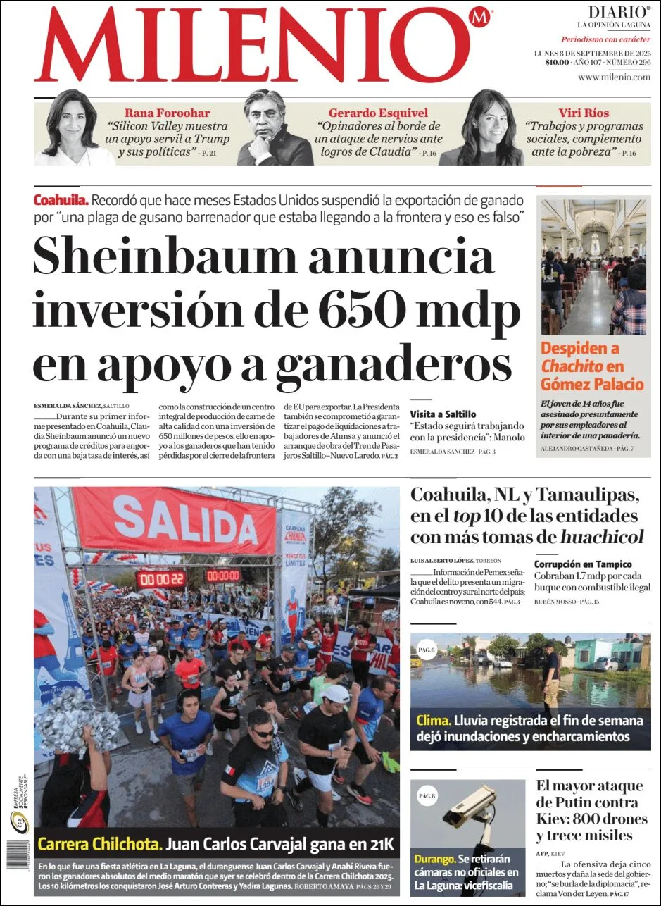 Portada de Milenio Laguna