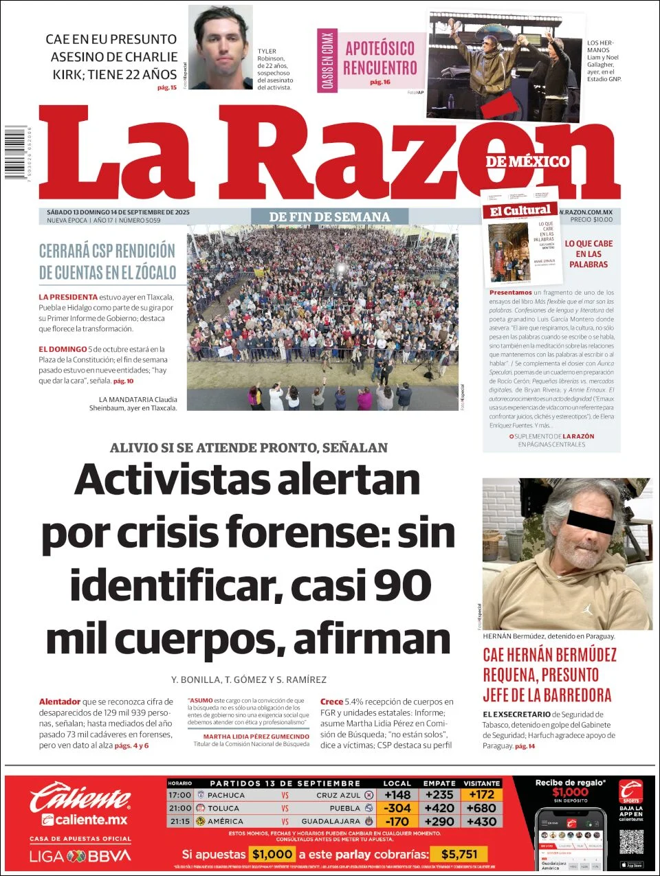 Portada de La Razon
