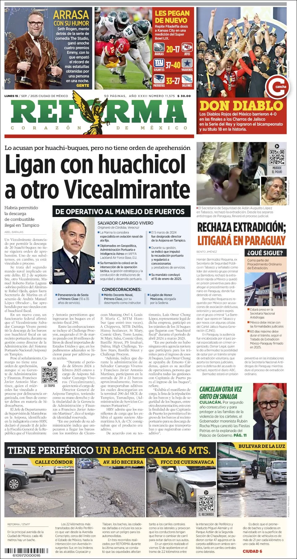 Portada de Reforma