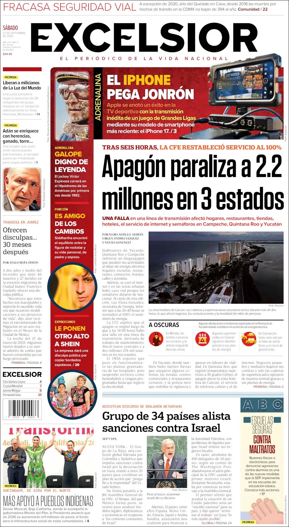 Portada de Excelsior