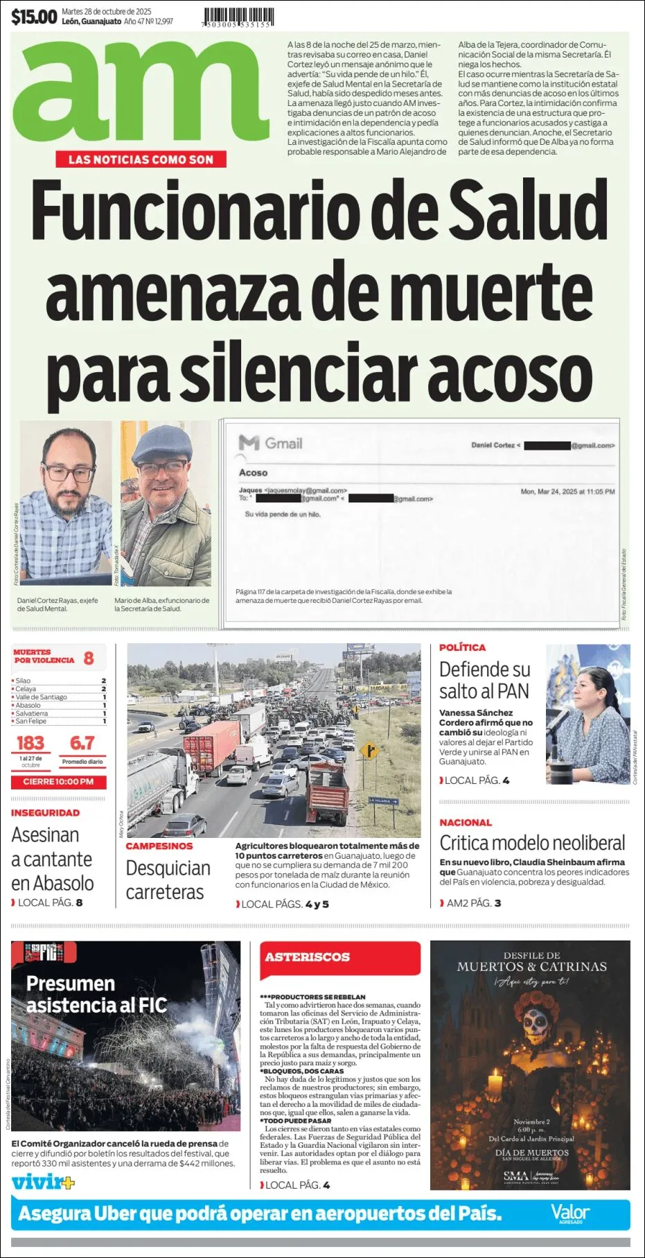 Portada de Am Corredor Industrial del martes, 28 de octubre de 2025