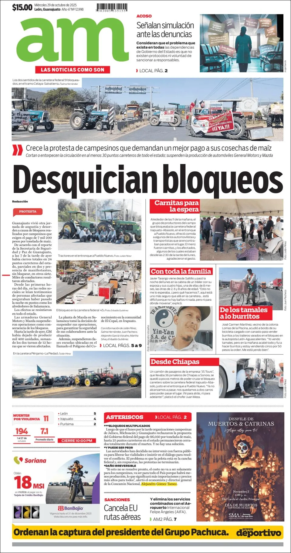 Portada de Am Corredor Industrial del miércoles, 29 de octubre de 2025