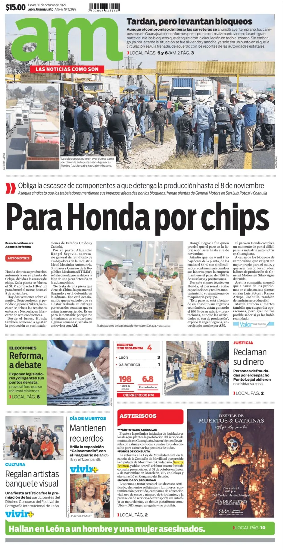 Portada de Am Corredor Industrial del jueves, 30 de octubre de 2025
