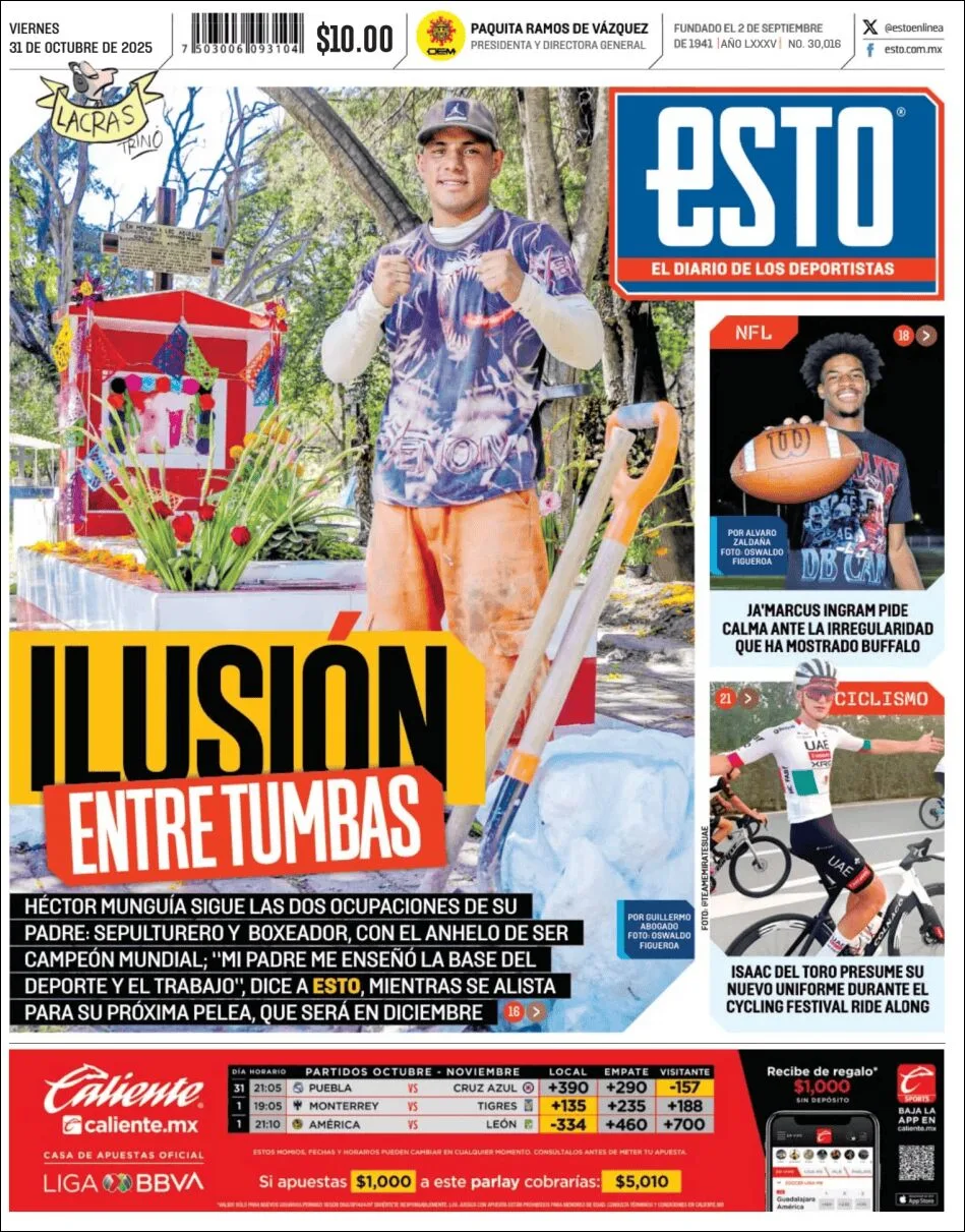Portada de Esto del viernes, 31 de octubre de 2025