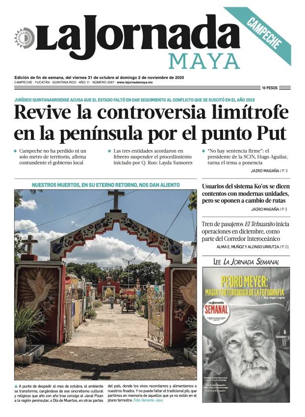 Portada de La Jornada Maya Campeche del viernes, 31 de octubre de 2025