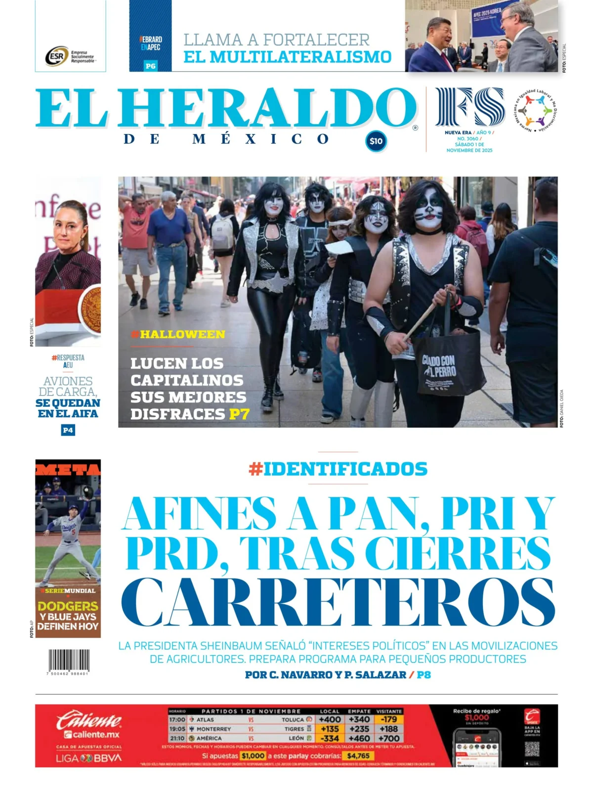 Portada de El Heraldo de Mexico