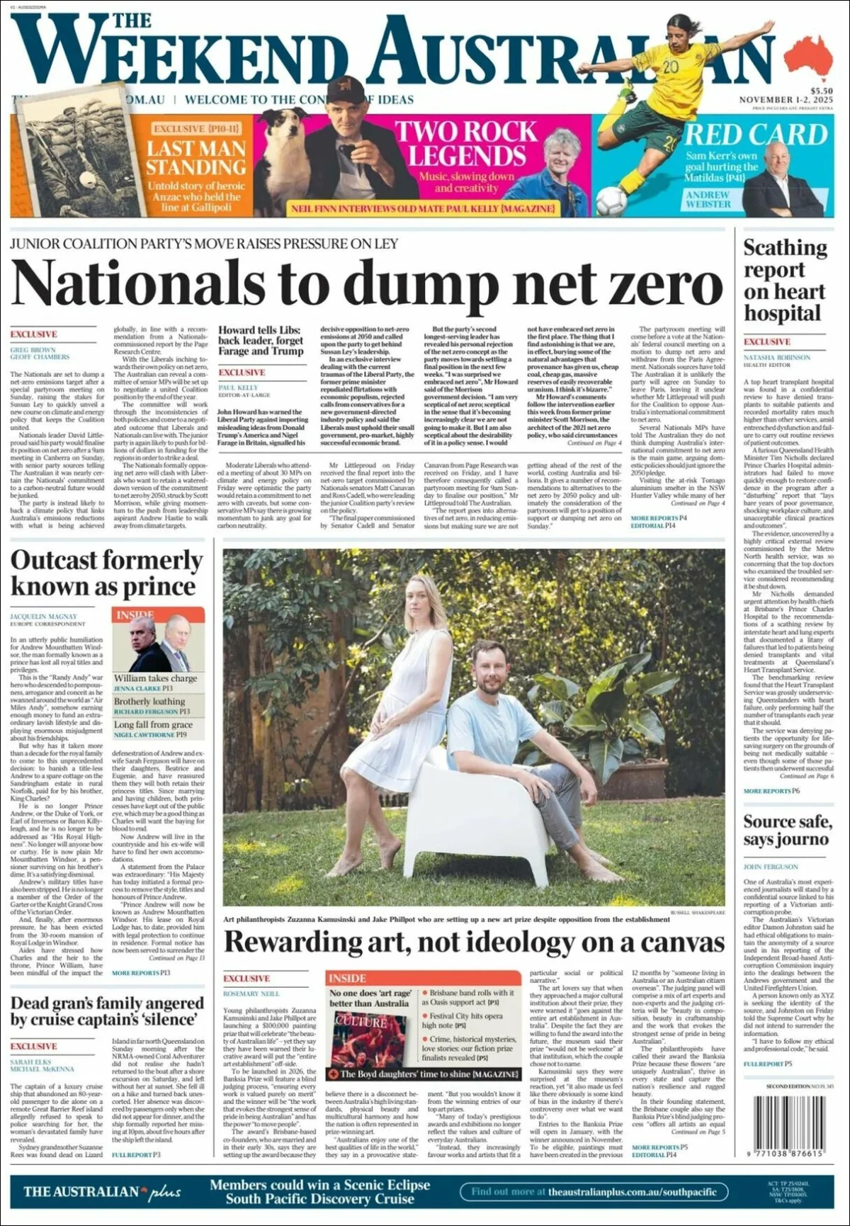Portada de The Australian