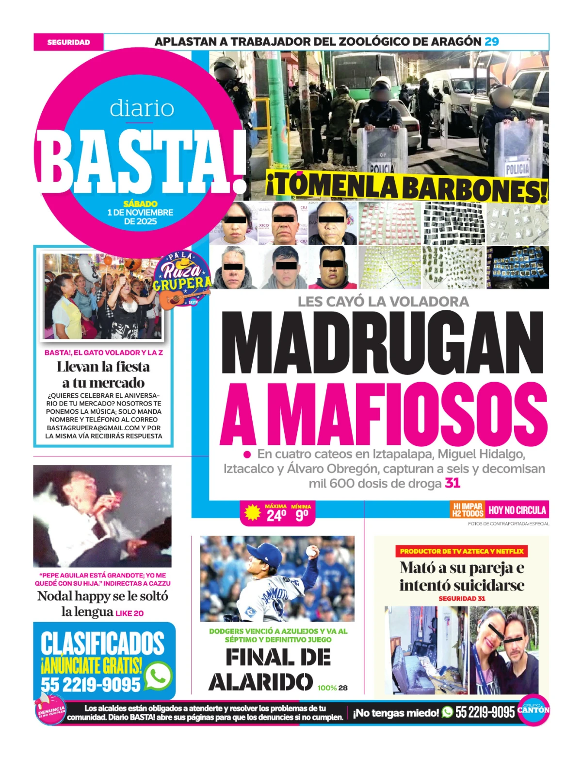 Portada de Basta! (contraportada )