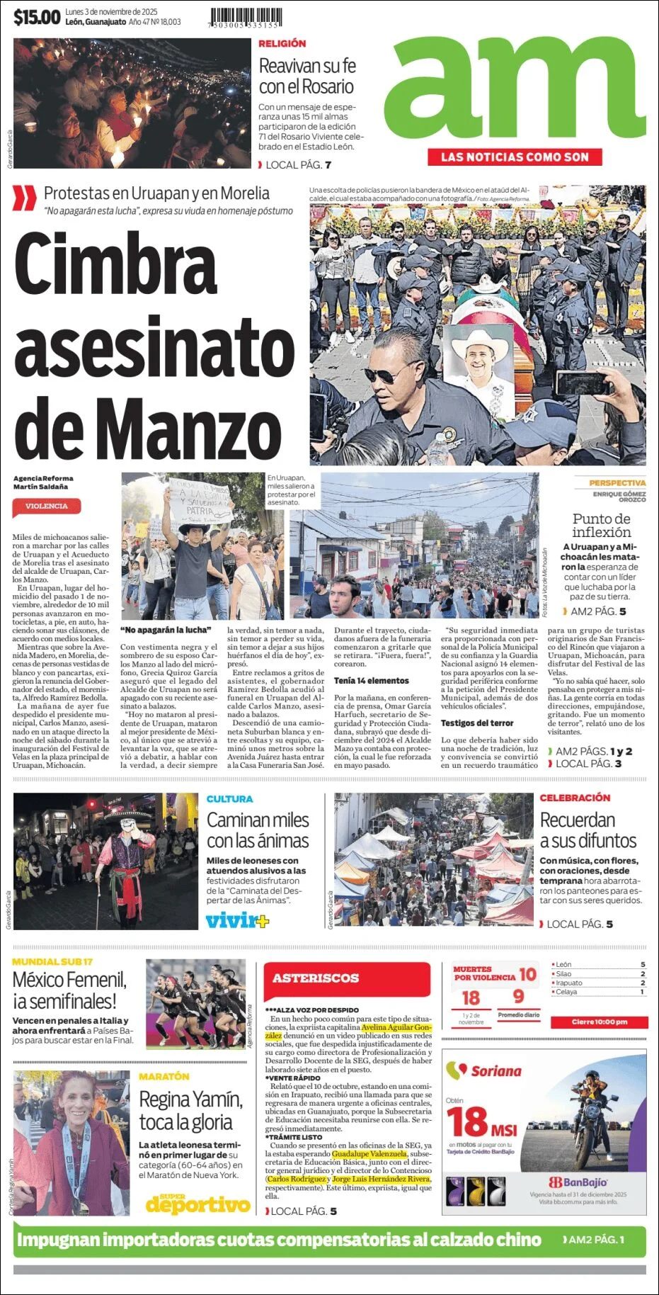Portada de Am Corredor Industrial del lunes, 3 de noviembre de 2025