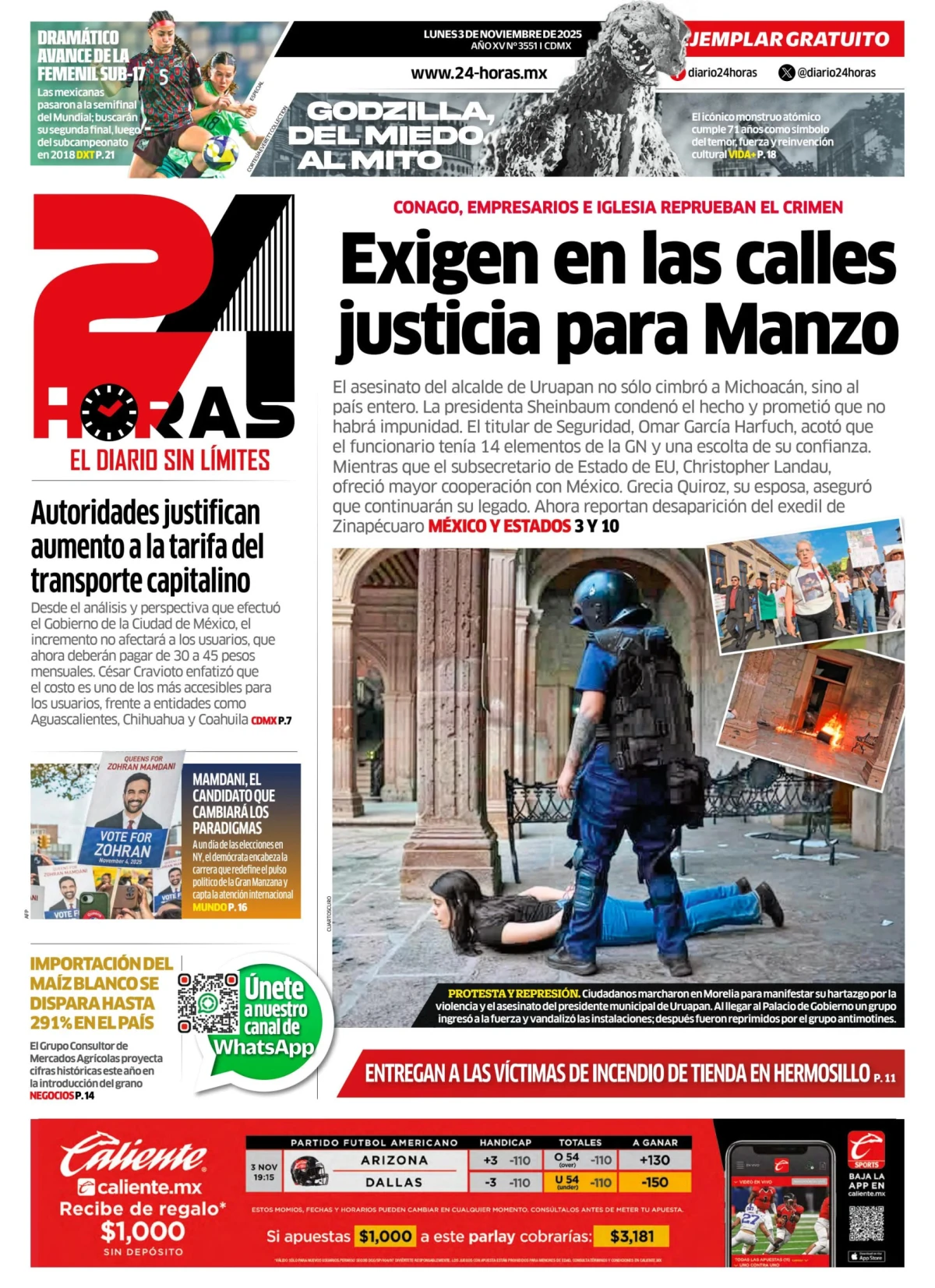 Portada de 24 Horas