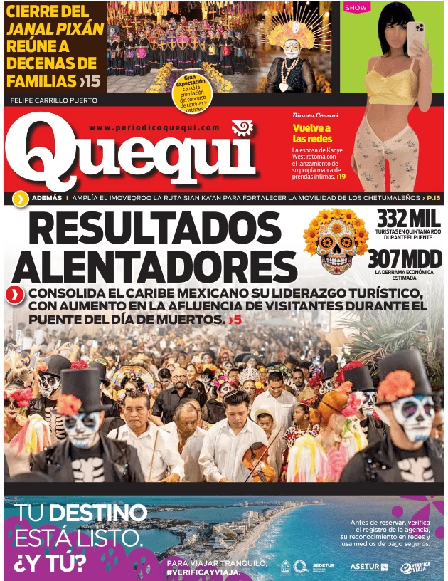 Portada de Quequi (contraportada) del martes, 4 de noviembre de 2025