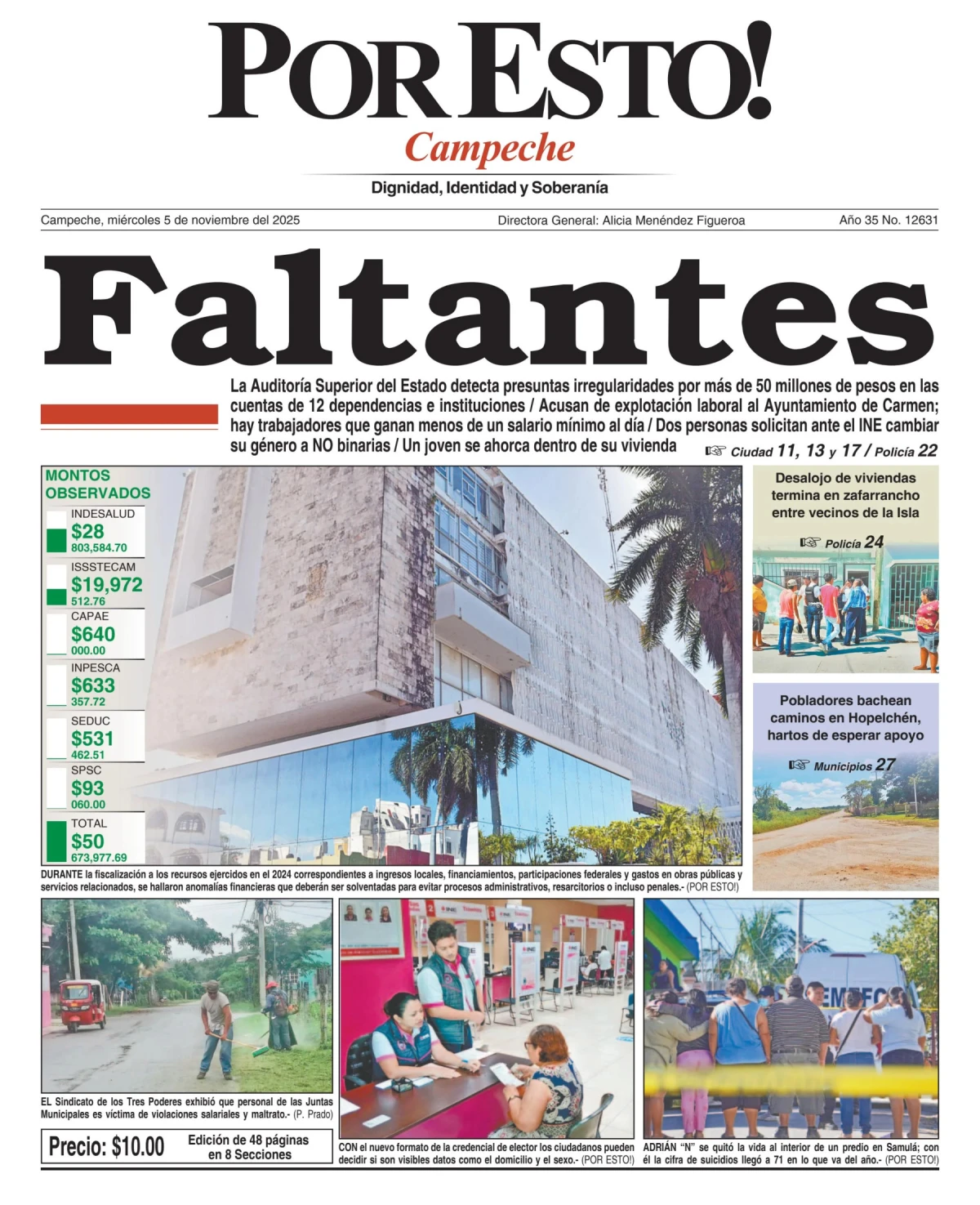 Portada de Por Esto (campeche)