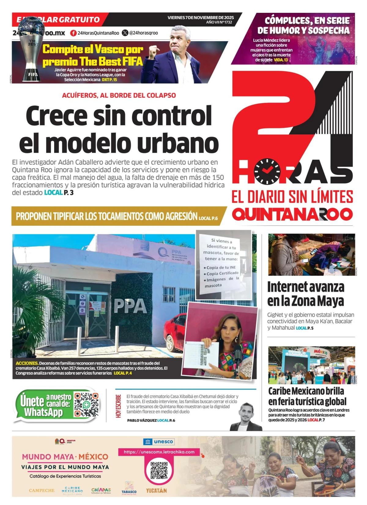 Portada de 24 Horas Quintana Roo