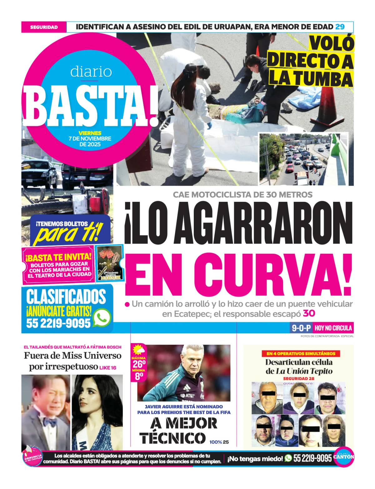 Portada de Basta! (contraportada )