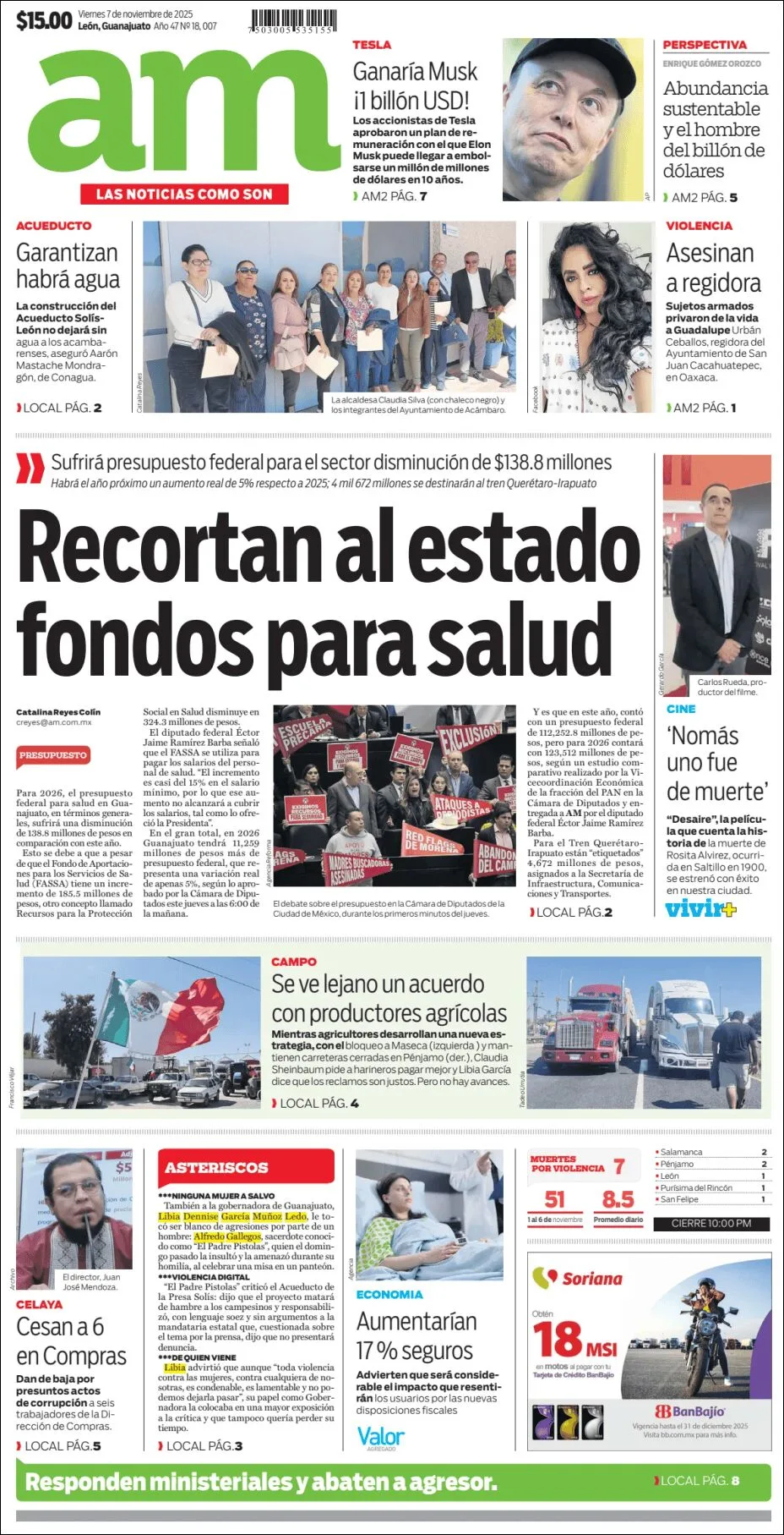 Portada de Am Corredor Industrial del viernes, 7 de noviembre de 2025