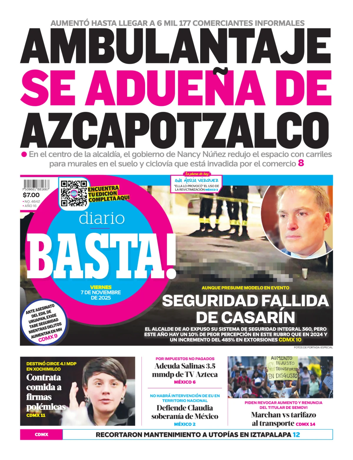 Portada de Basta! (portada)