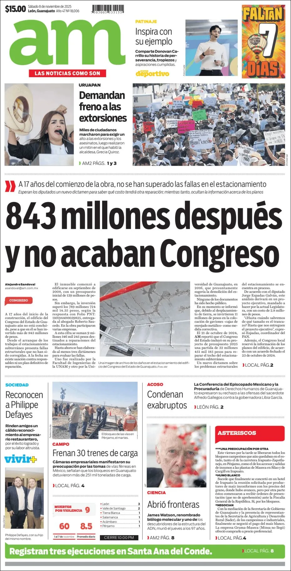 Portada de Am Corredor Industrial del sábado, 8 de noviembre de 2025