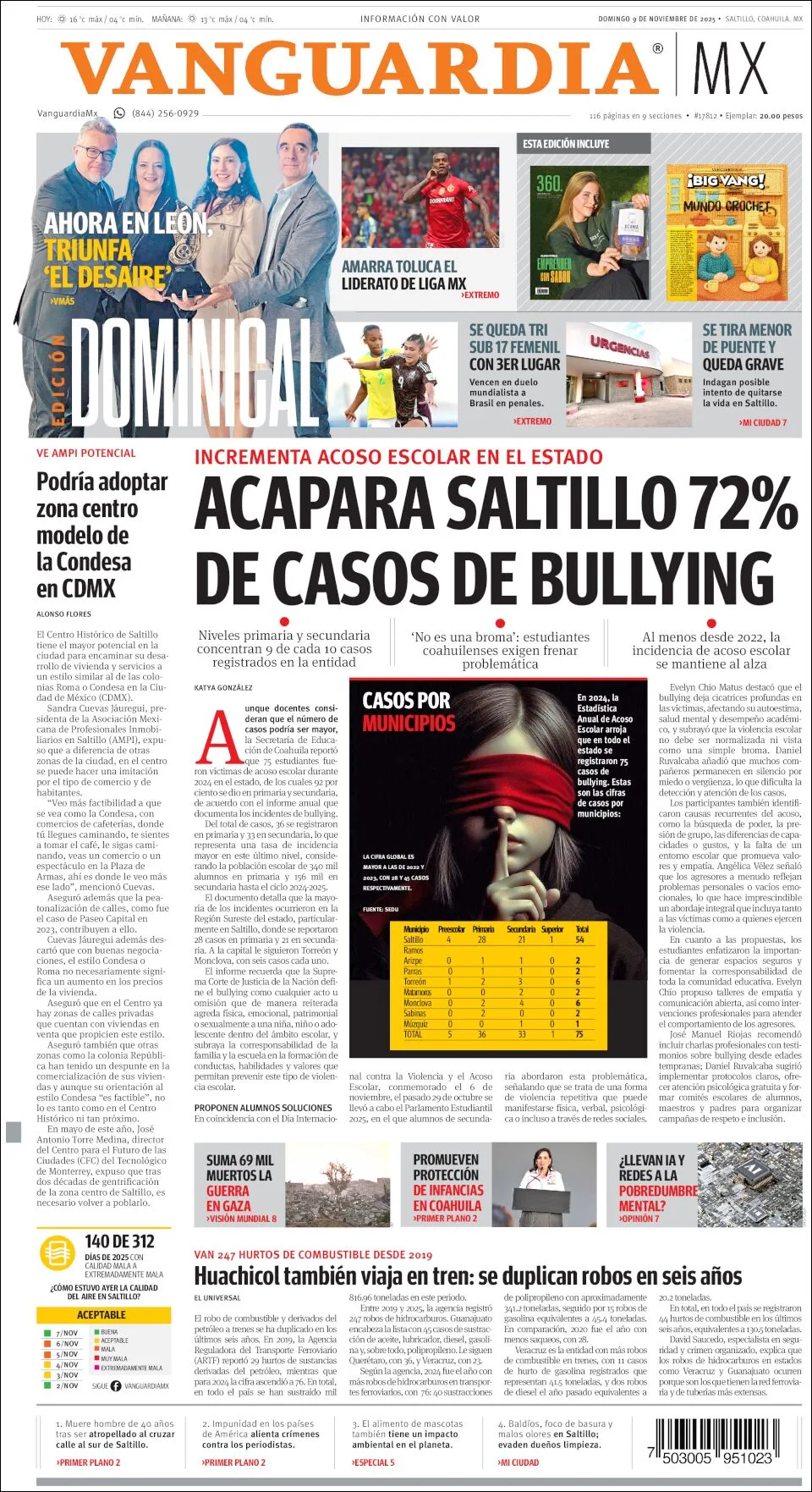 Portada de Vanguardia