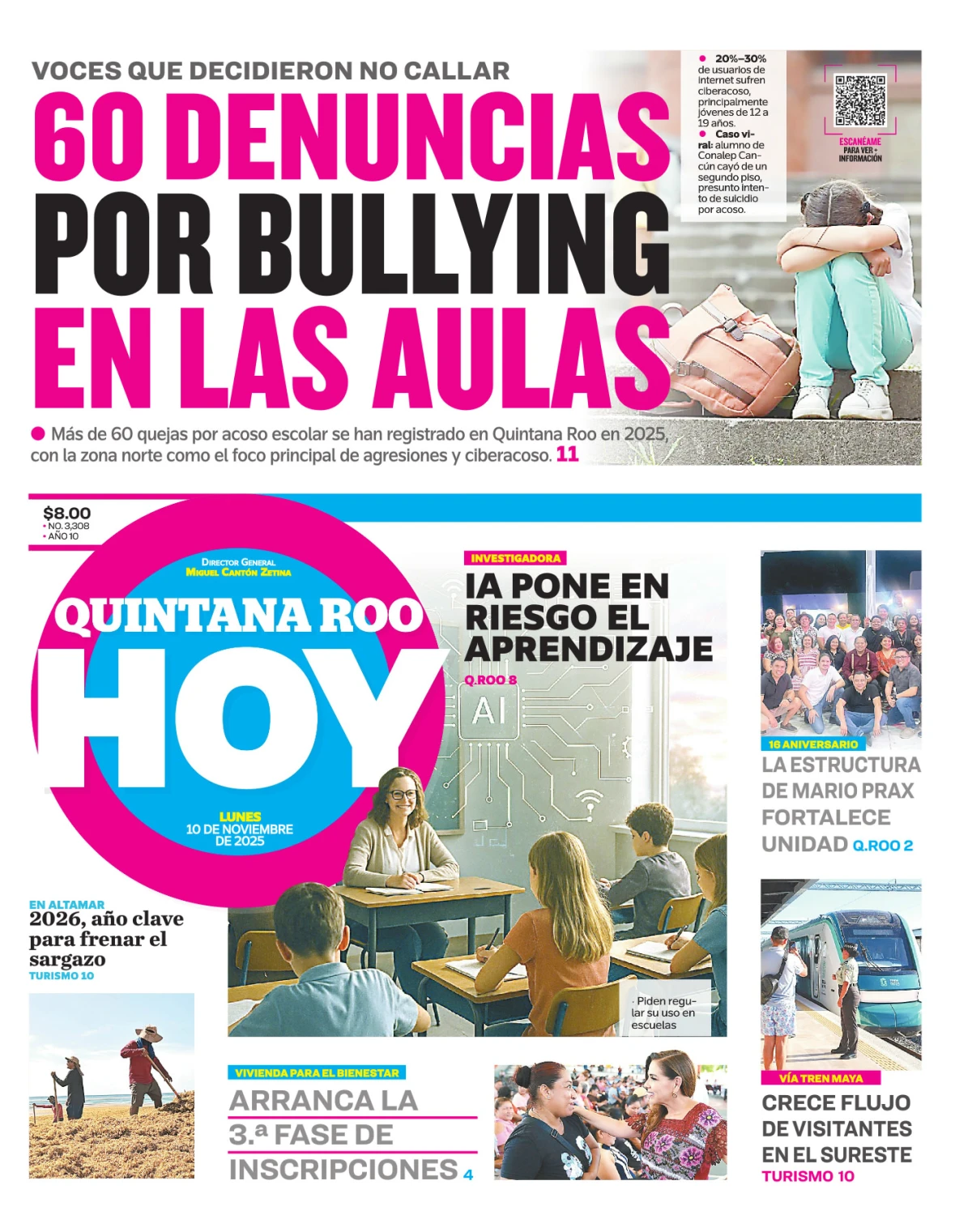 Portada de Quintana Roo Hoy (portada)