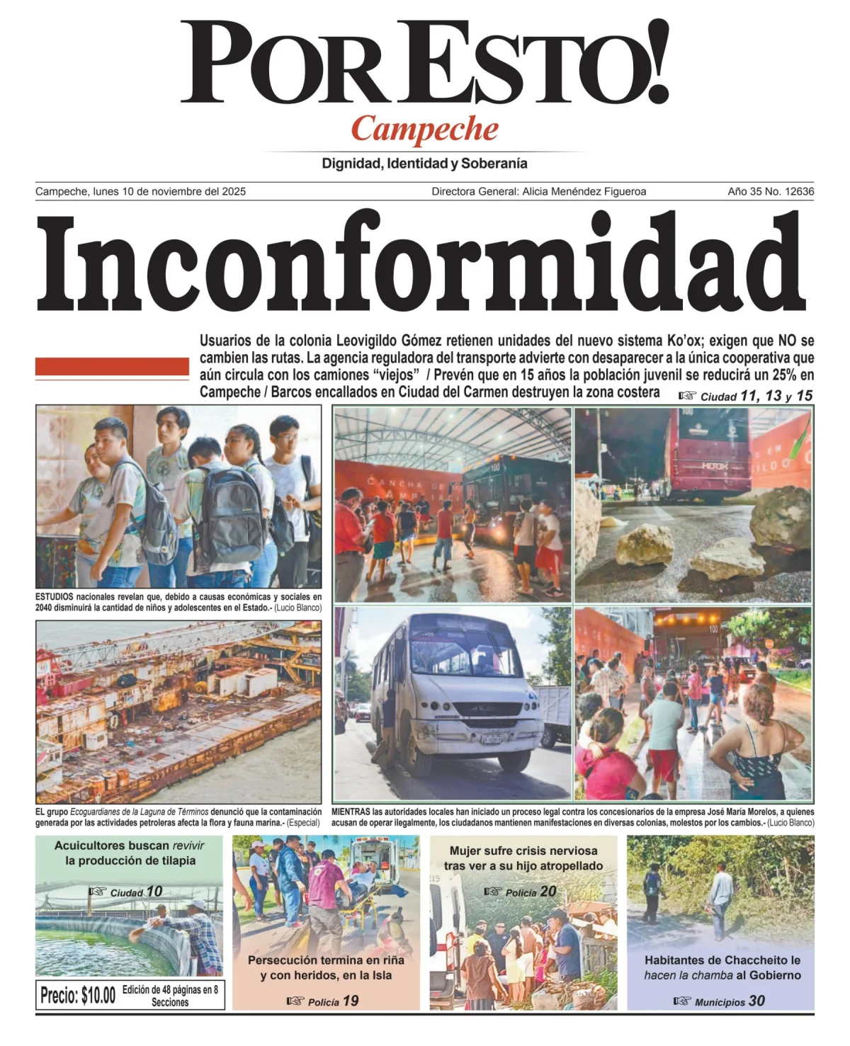 Portada de Por Esto (campeche)