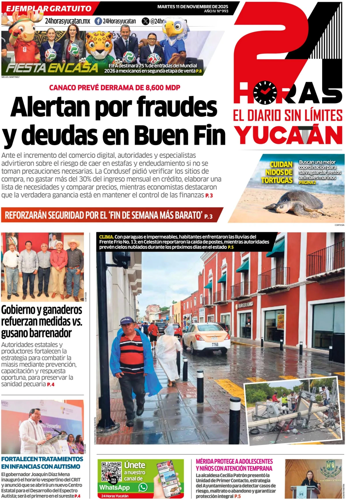 Portada de 24 Horas Yucatan