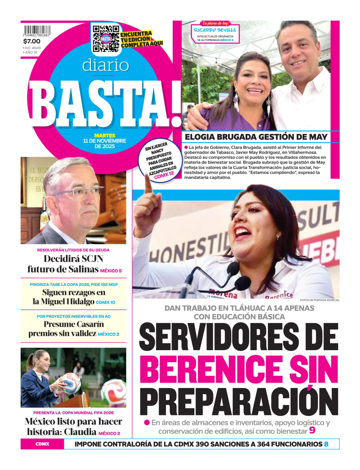 Portada de Basta! (portada)