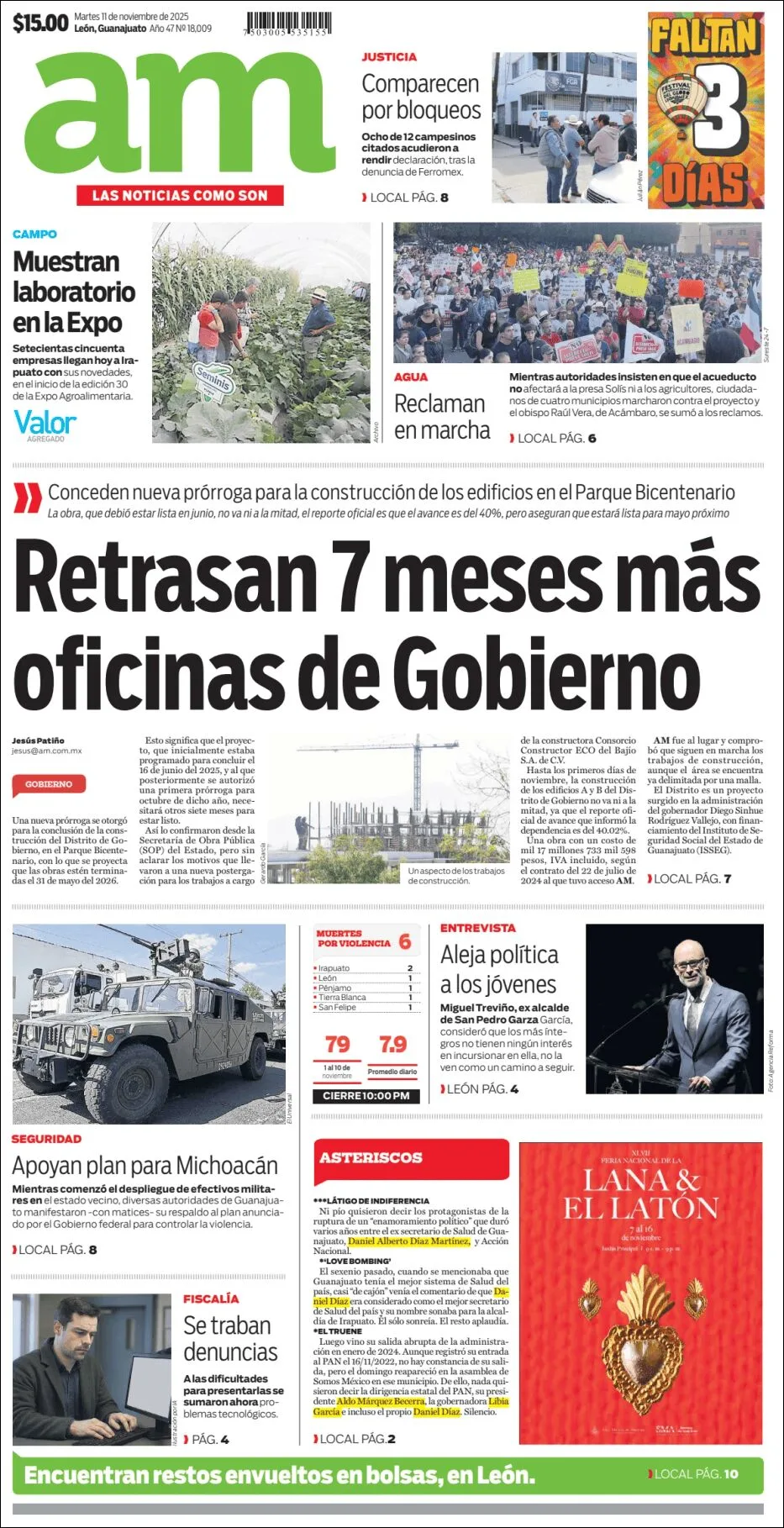 Portada de Am Corredor Industrial del martes, 11 de noviembre de 2025