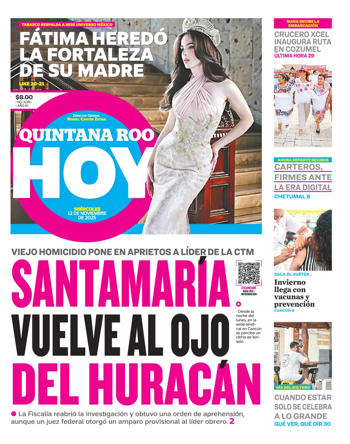 Portada de Quintana Roo Hoy (portada)