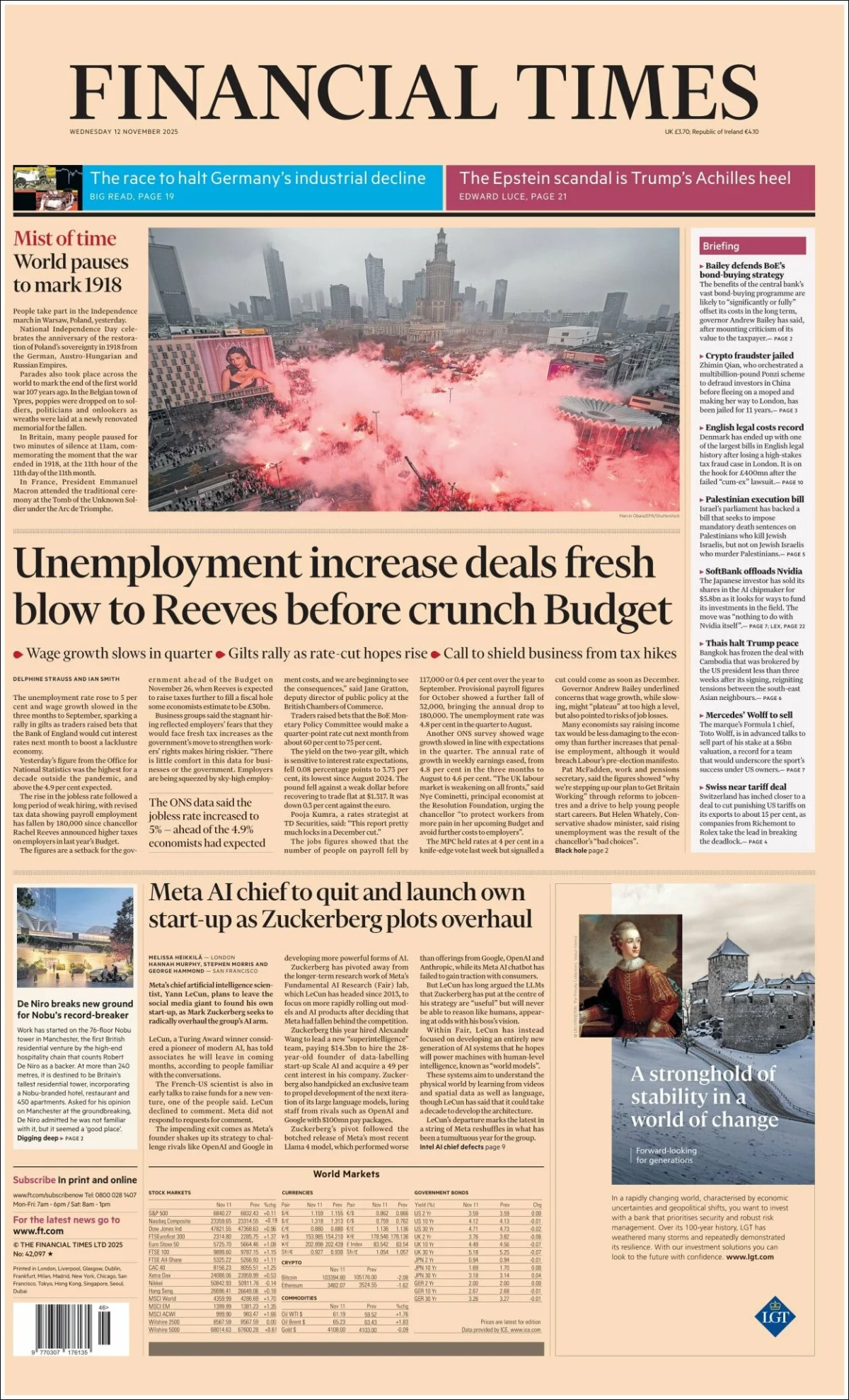 Portada de Financial Times