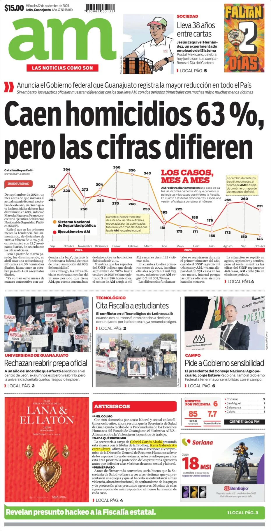 Portada de Am Corredor Industrial del miércoles, 12 de noviembre de 2025