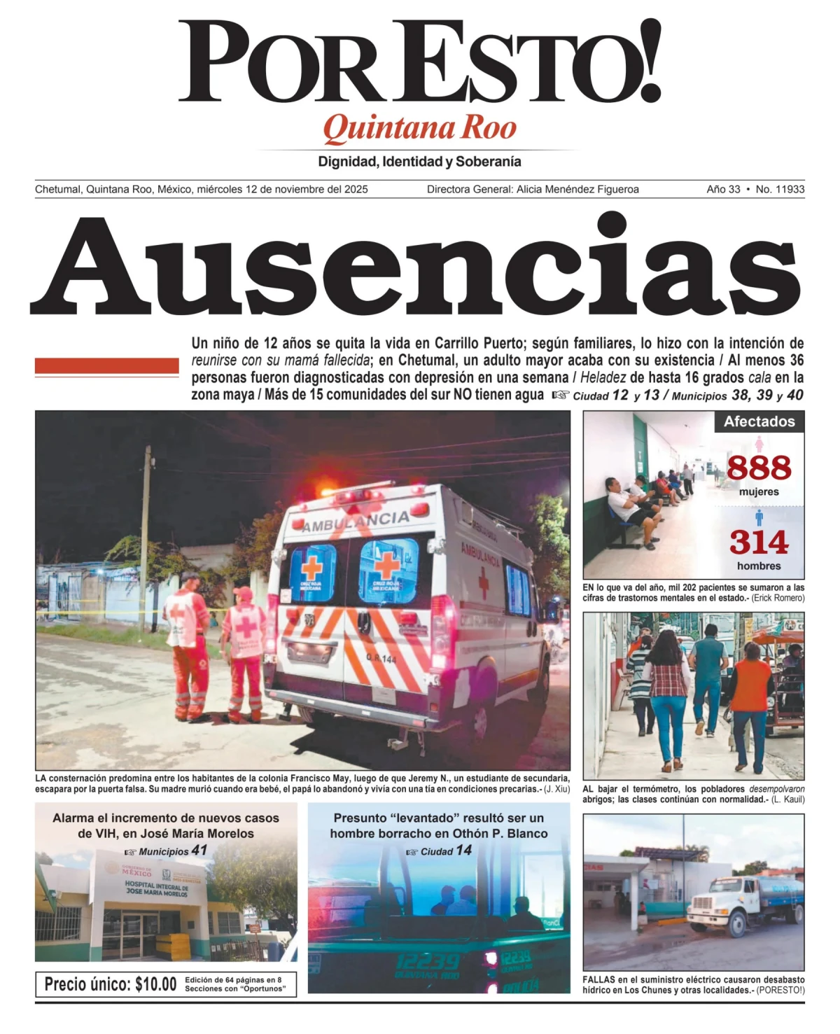 Portada de Por Esto (quintana Roo Chetumal)