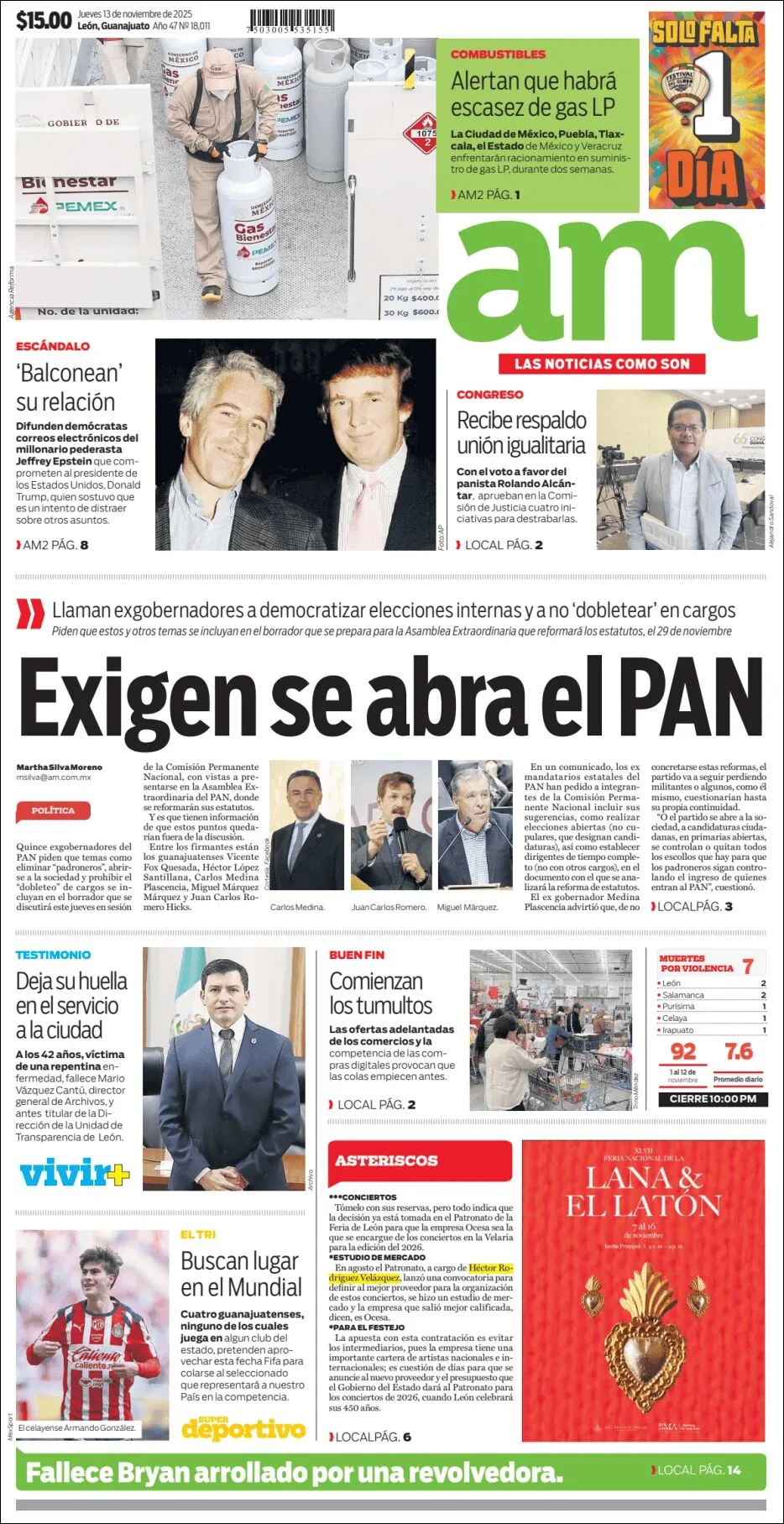 Portada de Am Corredor Industrial del jueves, 13 de noviembre de 2025