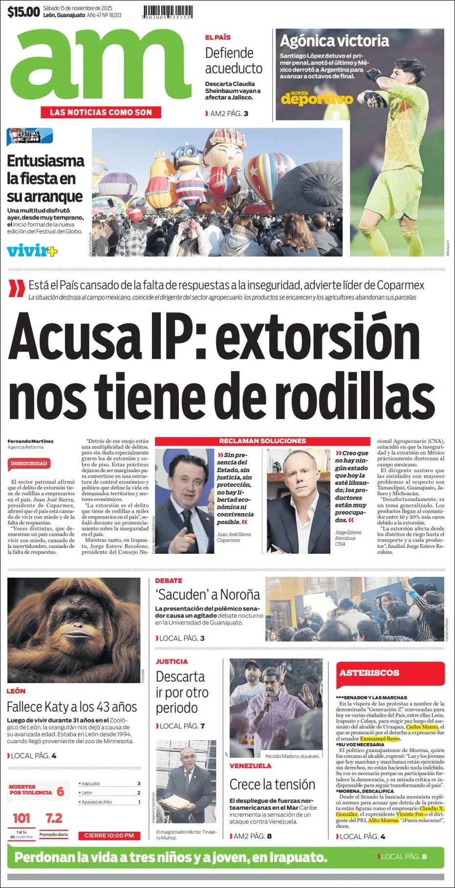 Portada de Am Corredor Industrial del sábado, 15 de noviembre de 2025