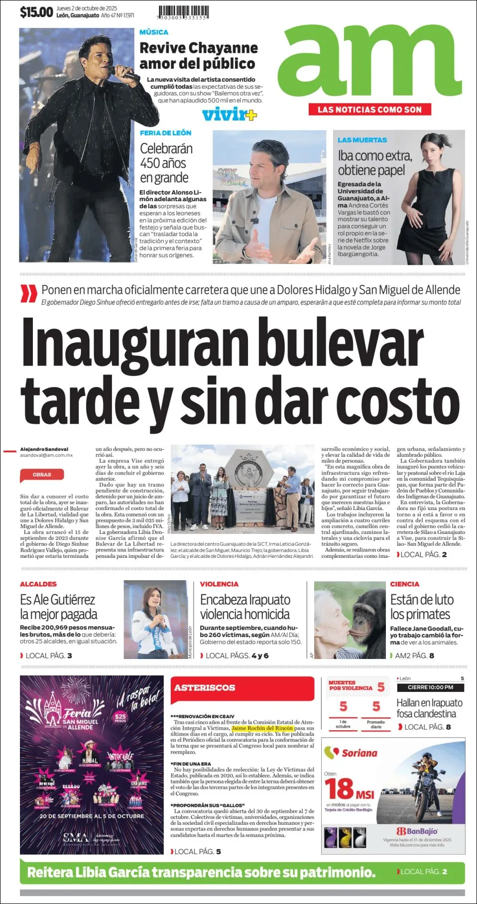 Portada de Am Corredor Industrial del jueves, 2 de octubre de 2025