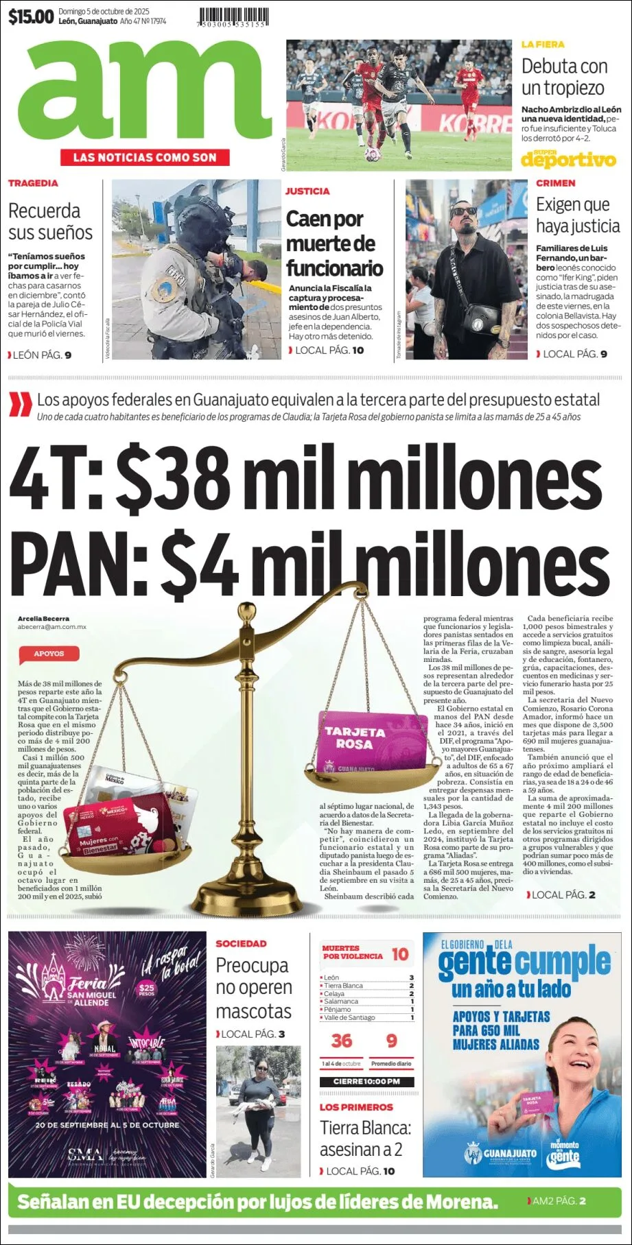 Portada de Am Corredor Industrial del domingo, 5 de octubre de 2025