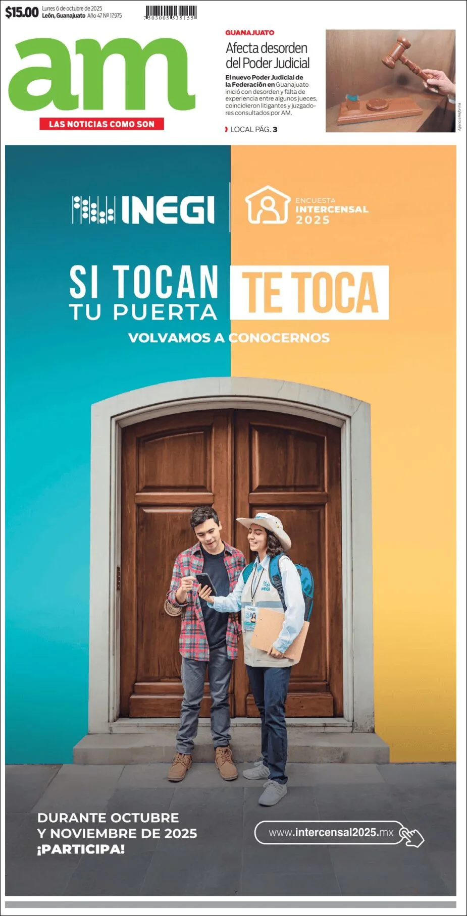 Portada de Am Corredor Industrial del lunes, 6 de octubre de 2025