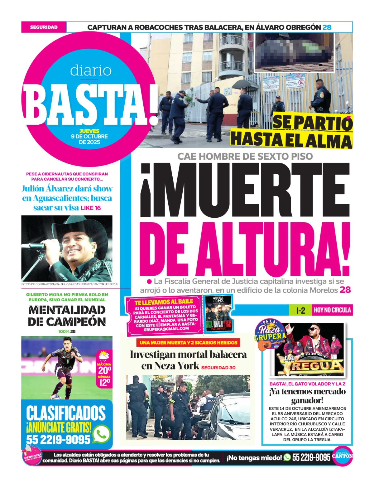 Portada de Basta! (contraportada )