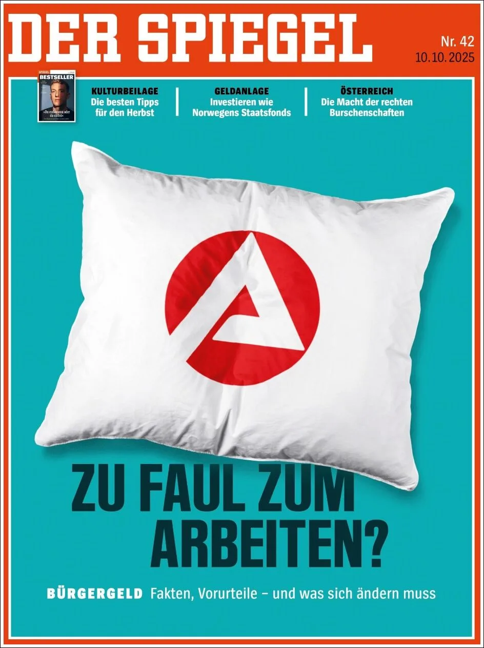 Portada de Der Spiegel del viernes, 10 de octubre de 2025