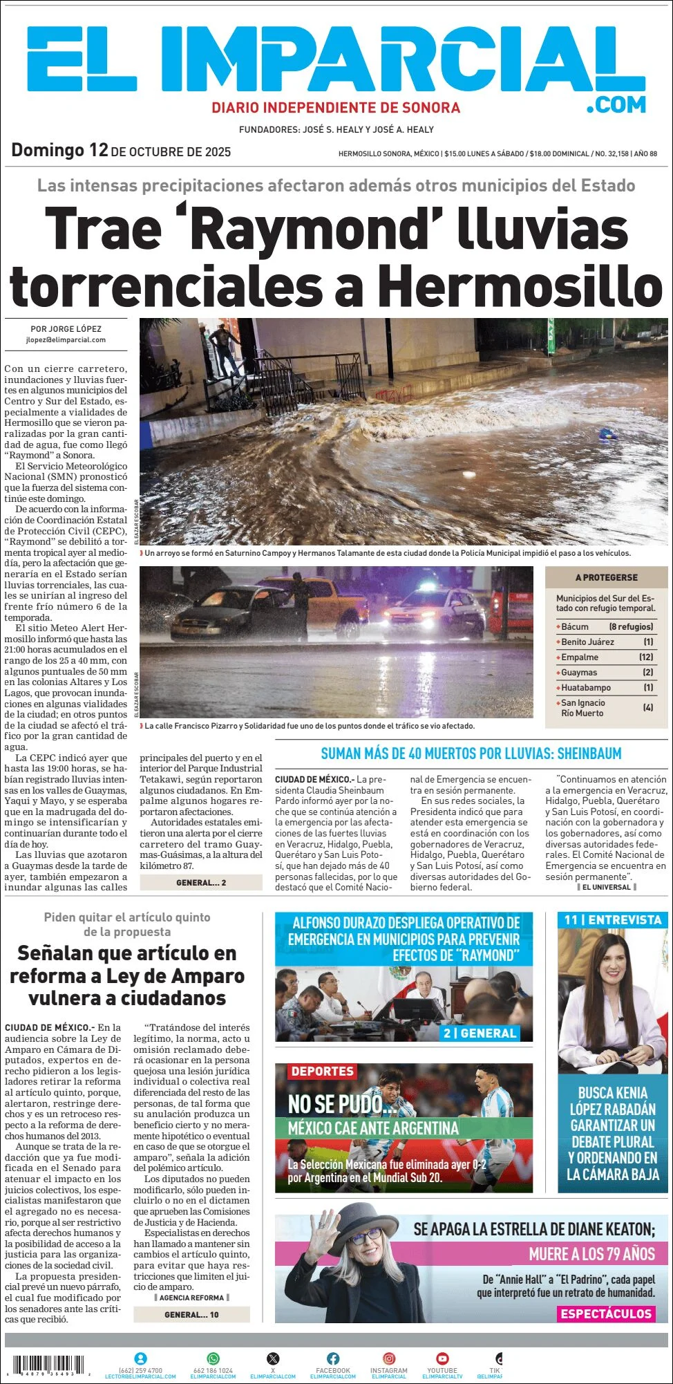 Portada de El Imparcial