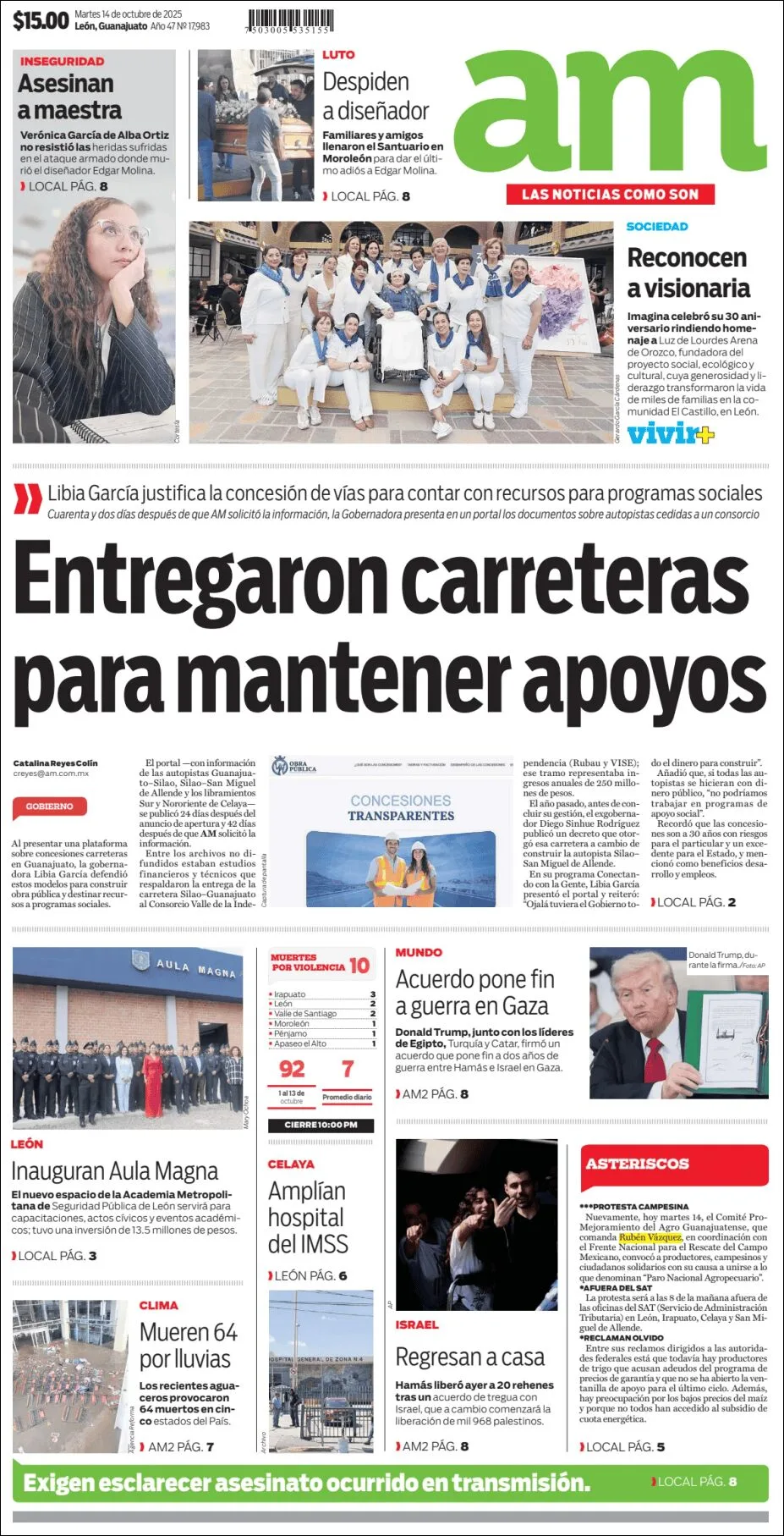 Portada de Am Corredor Industrial del martes, 14 de octubre de 2025
