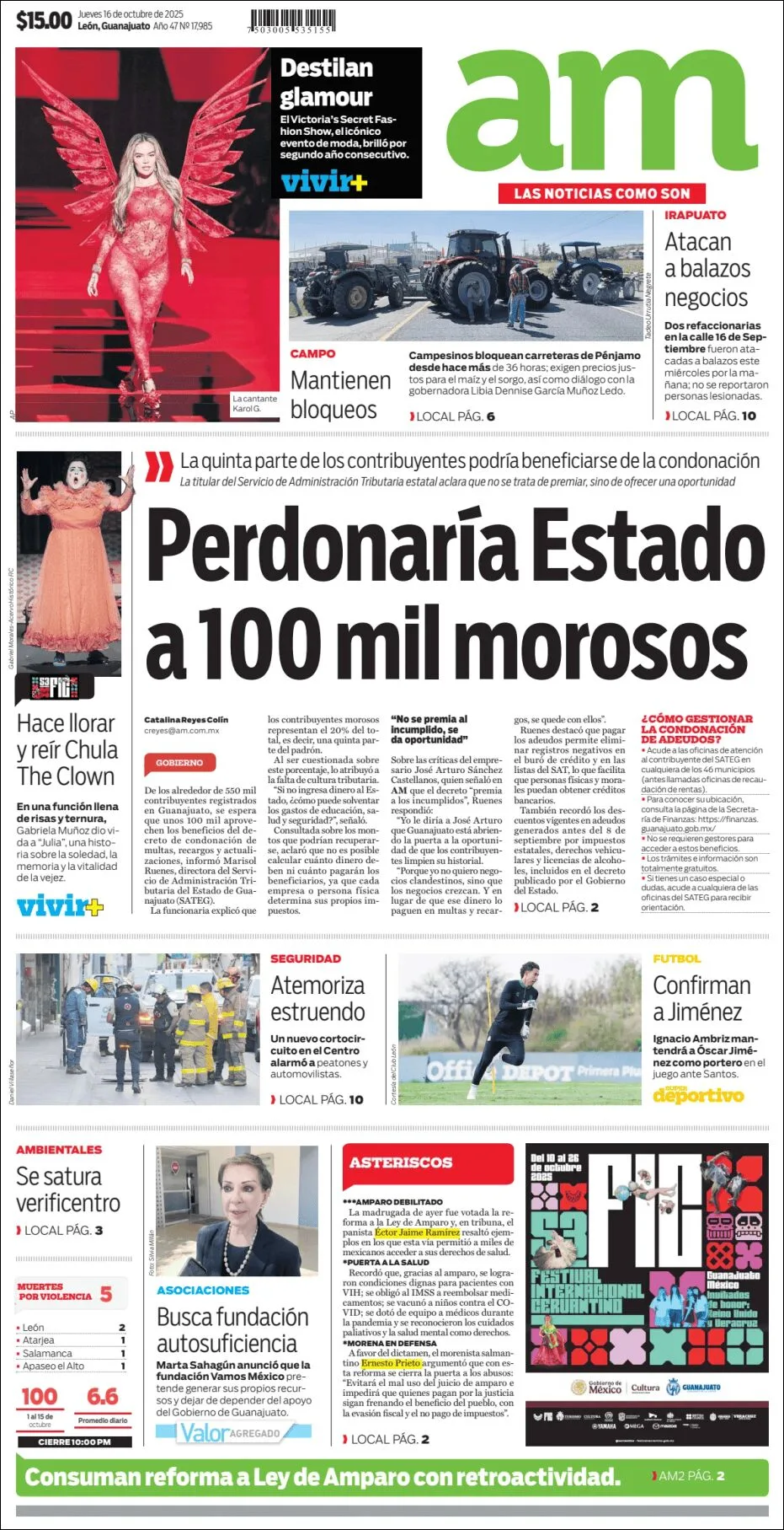 Portada de Am Corredor Industrial del jueves, 16 de octubre de 2025