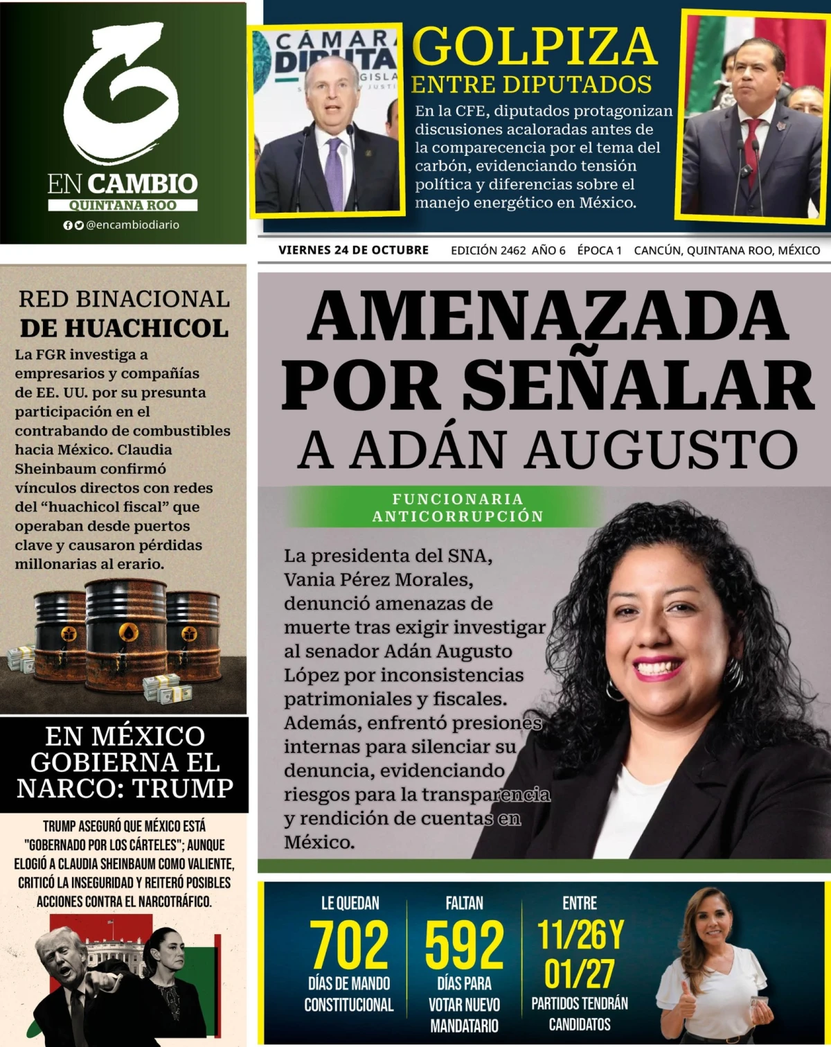 Portada de En Cambio - Quintana Roo (portada)