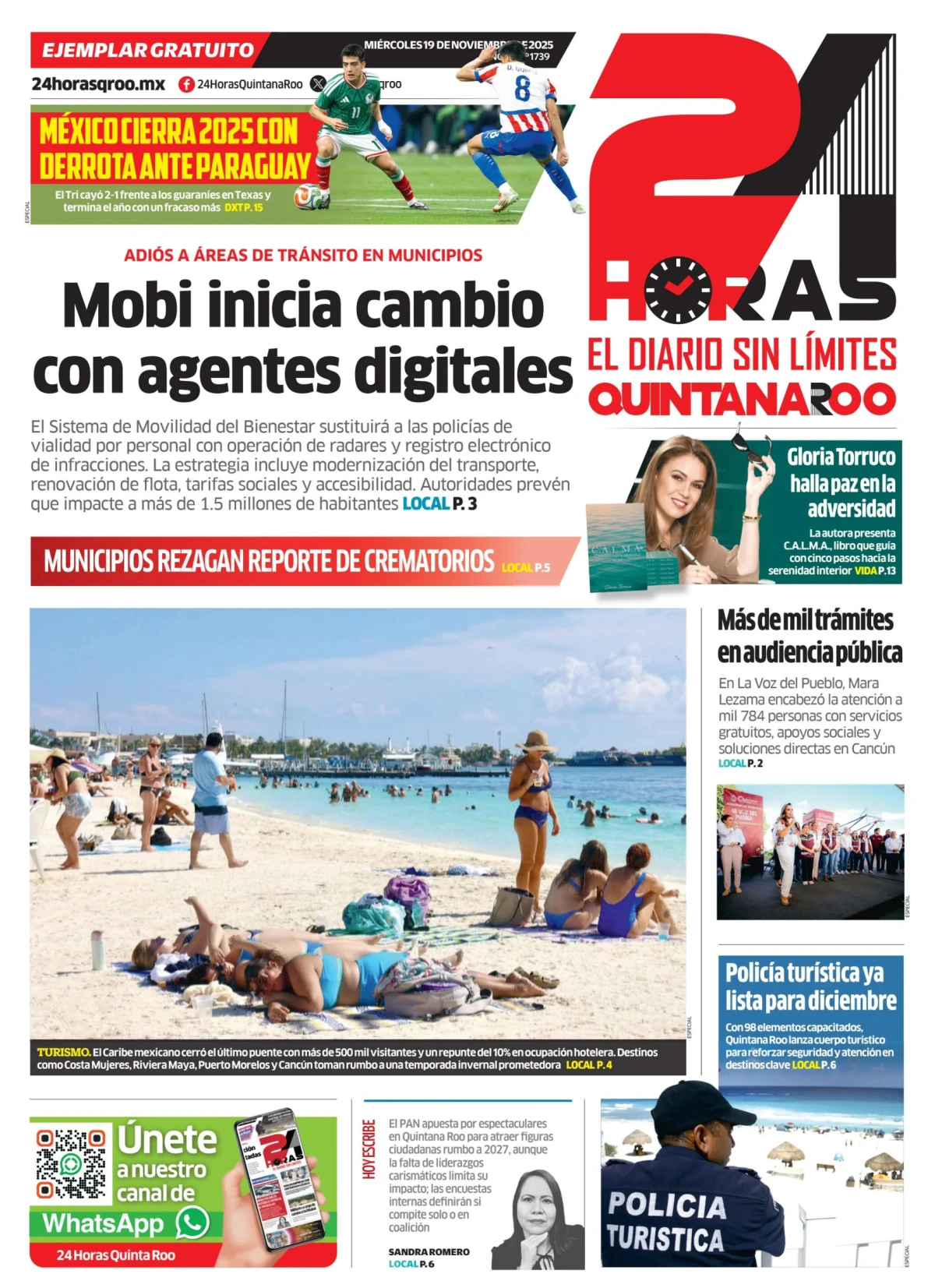 Portada de 24 Horas Quintana Roo