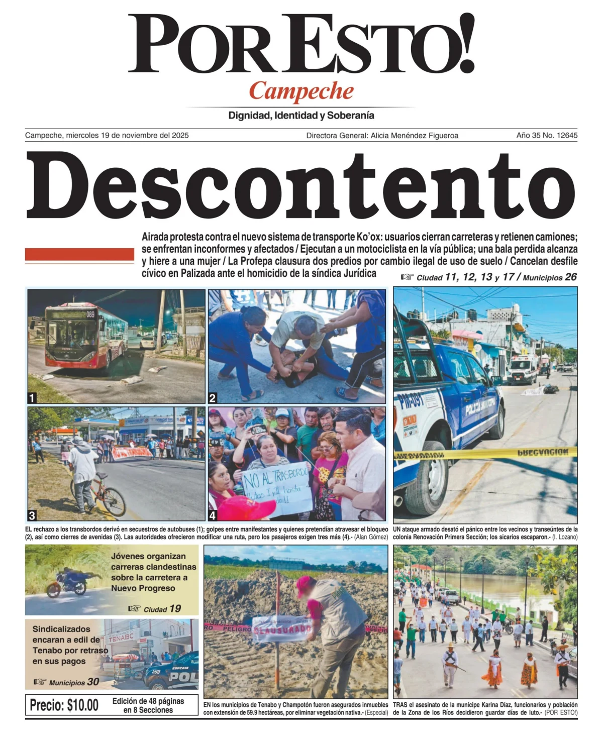 Portada de Por Esto (campeche)