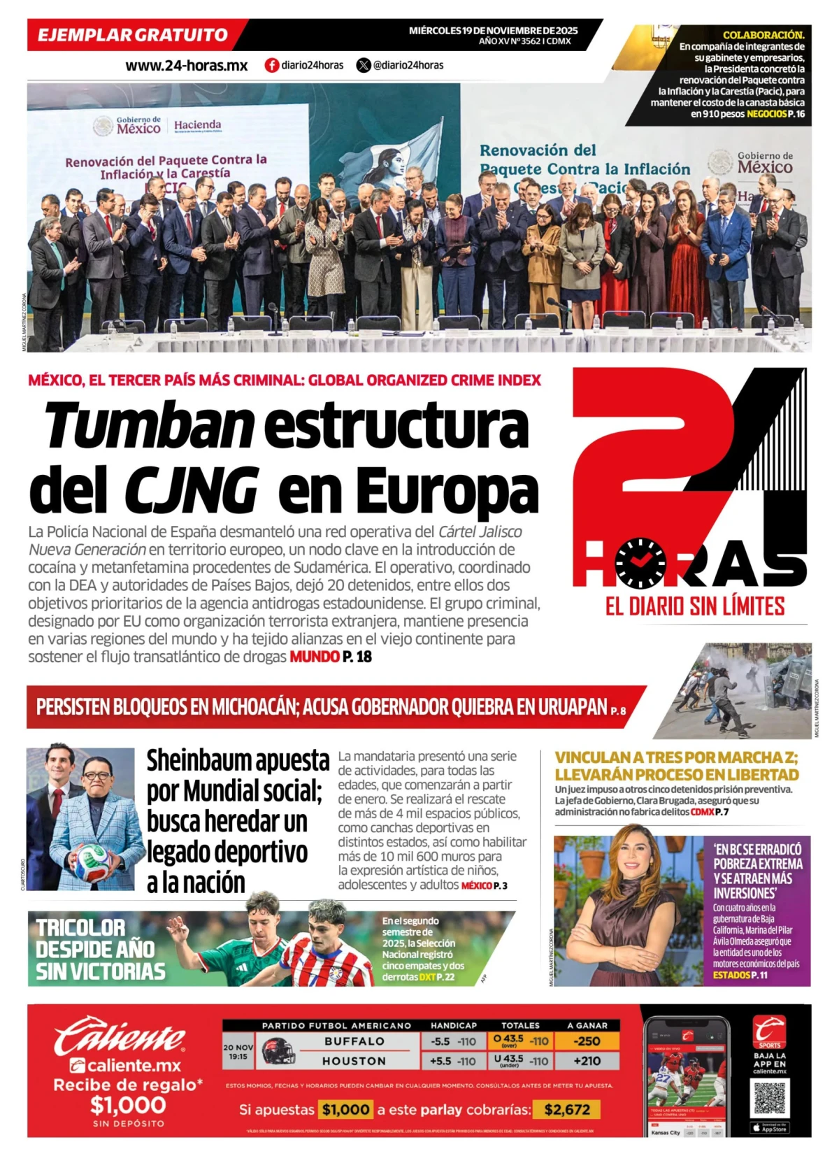 Portada de 24 Horas