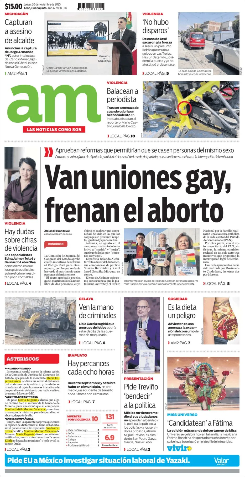 Portada de Am Corredor Industrial del jueves, 20 de noviembre de 2025