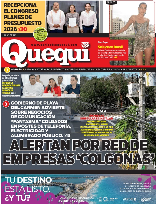 Portada de Quequi (contraportada) del jueves, 20 de noviembre de 2025